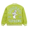 Supreme Mitchell & Ness Doughboy Twill Green Varsity Jacket