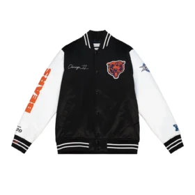 Team Origins Varsity Satin Jacket Chicago Bears