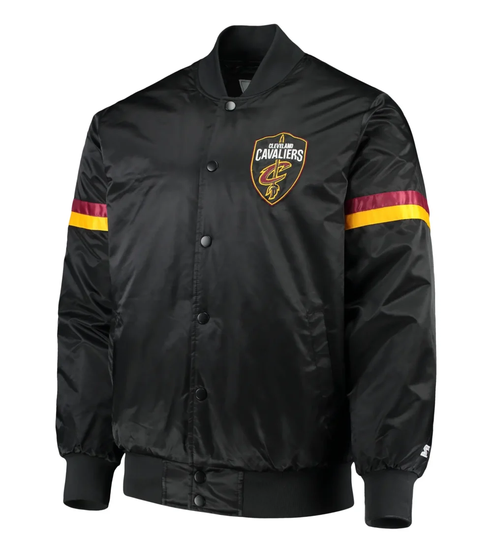 The Champ Starter Cleveland Cavaliers Satin Varsity Jacket