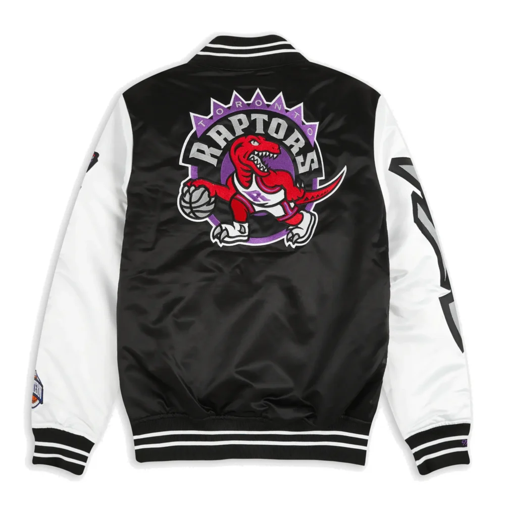 NBA Toronto Raptors Team Origins Satin Varsity Jacket