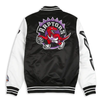 NBA Toronto Raptors Team Origins Satin Varsity Jacket