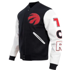 Toronto Raptors Pro Standard Black Classic Wool Varsity Jacket