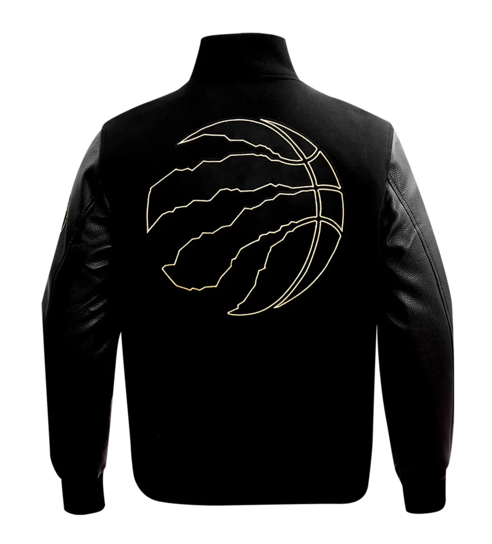 Toronto Raptors Pro Standard Black & Gold Varsity Jacket