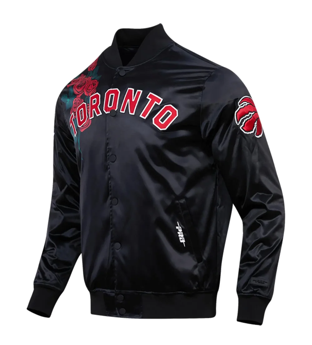 Toronto Raptors Pro Standard Roses Satin Varsity Jacket