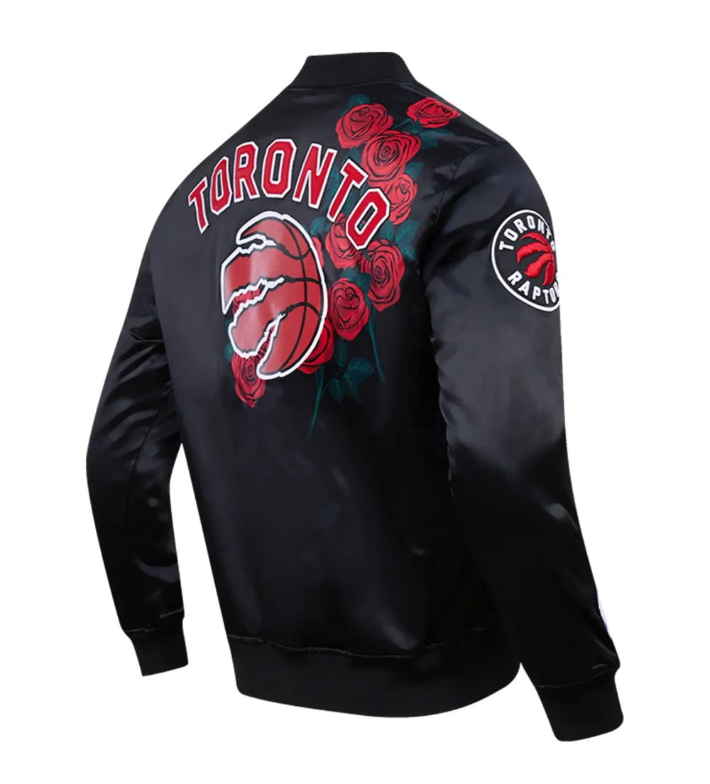 Toronto Raptors Pro Standard Roses Satin Varsity Jacket