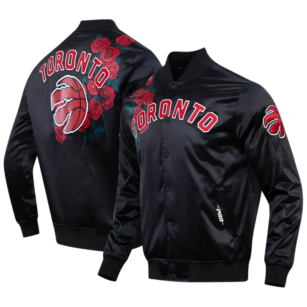 Toronto Raptors Pro Standard Roses Satin Varsity Jacket