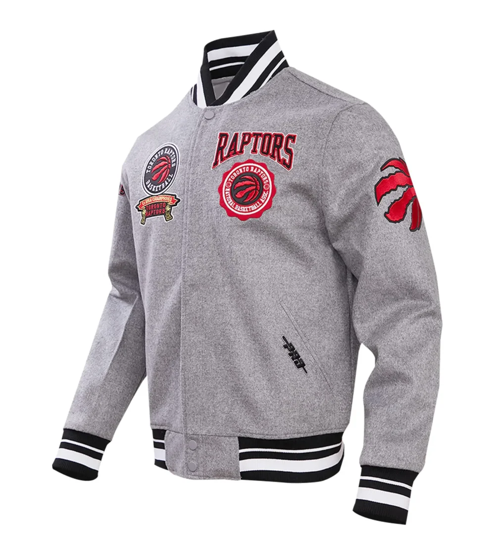 Toronto Raptors Pro Standard Crest Emblem Wool Varsity Jacket