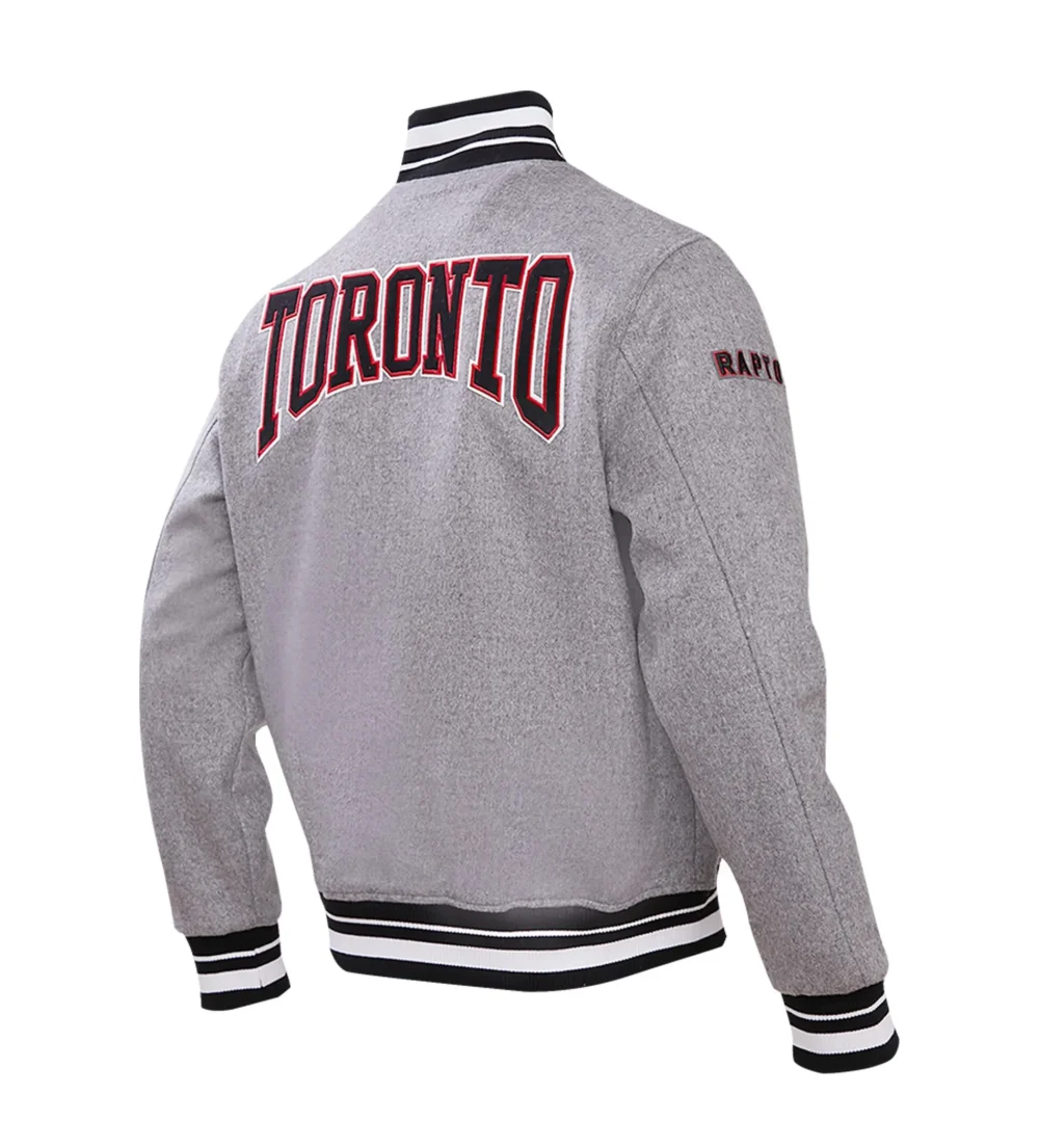 Toronto Raptors Pro Standard Crest Emblem Wool Varsity Jacket