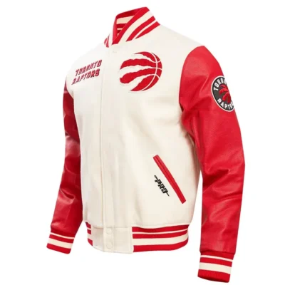 Toronto Raptors Retro Classic Wool & Leather Varsity Jacket