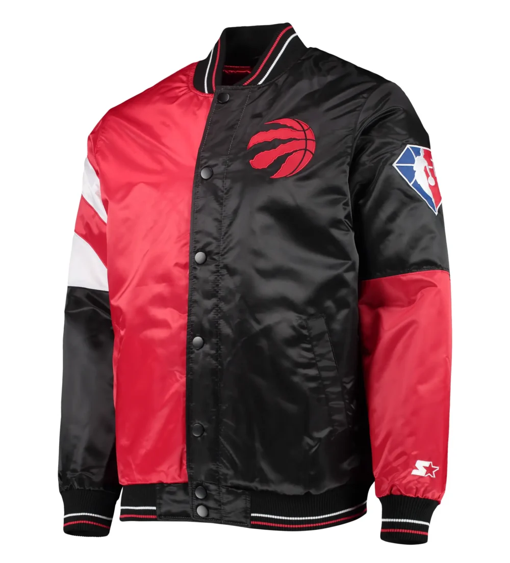 Toronto Raptors Starter Leader Satin Varsity Jacket