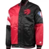 Toronto Raptors Starter Leader Satin Varsity Jacket