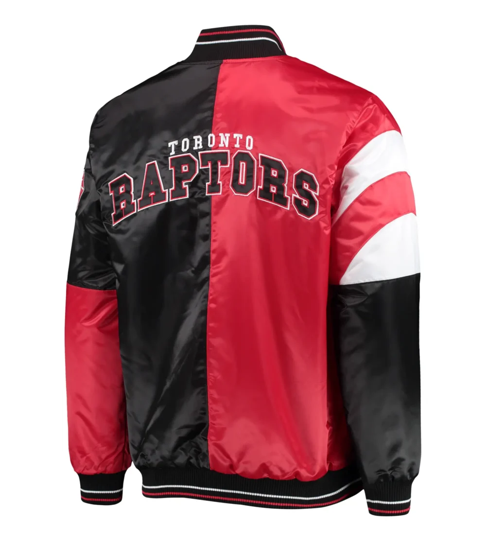 Toronto Raptors Starter Leader Satin Varsity Jacket