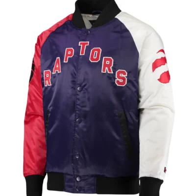 Toronto Raptors Starter Tricolor Remix Raglan Varsity Jacket