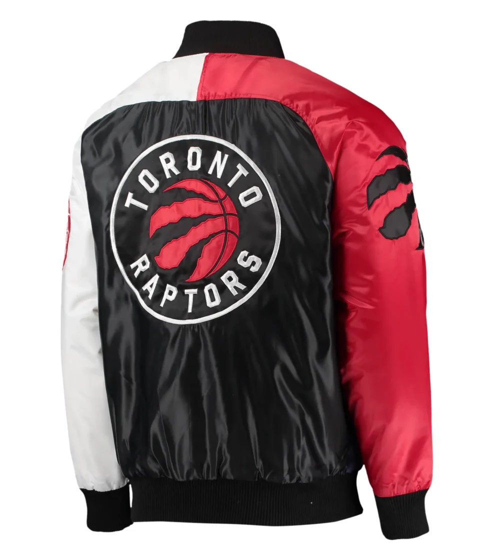 Toronto Raptors Starter Tricolor Remix Raglan Varsity Jacket