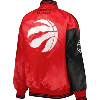 Toronto Raptors Starter Split Color block Satin Varsity Jacket