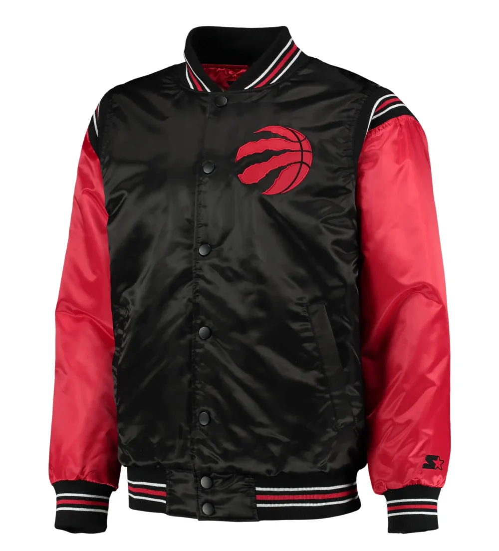 Toronto Raptors Starter The Enforcer Satin Varsity Jacket