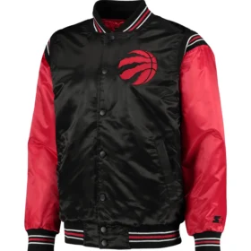 Toronto Raptors Starter The Enforcer Satin Varsity Jacket