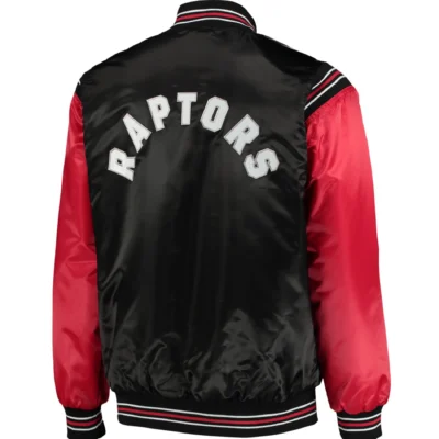 Toronto Raptors Starter The Enforcer Satin Varsity Jacket