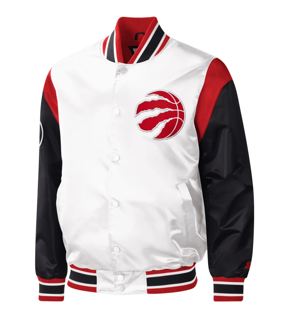 Toronto Raptors Starter Warmup Pitch Satin Varsity Jacket