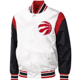 Toronto Raptors Starter Warmup Pitch Satin Varsity Jacket