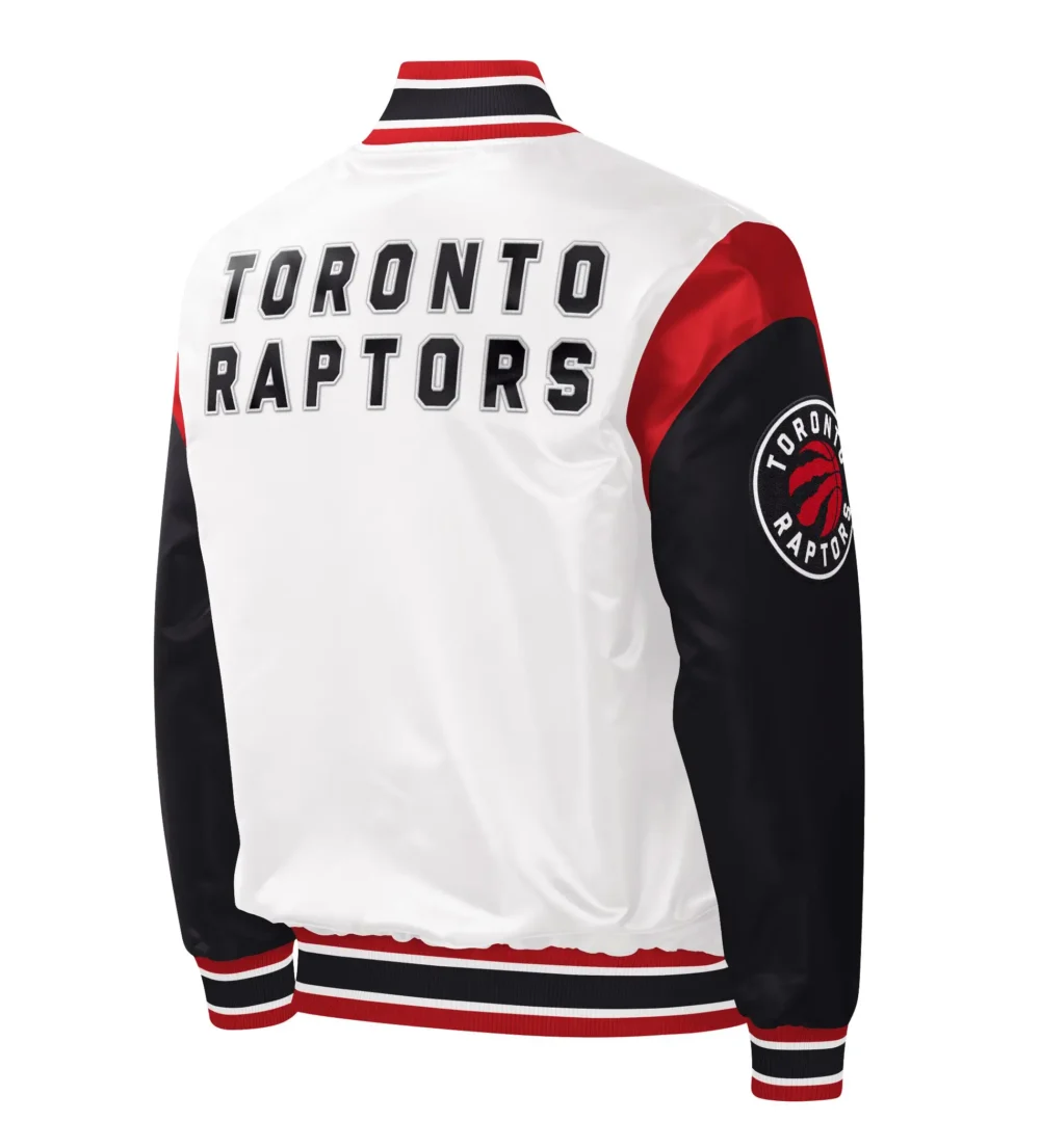 Toronto Raptors Starter Warmup Pitch Satin Varsity Jacket