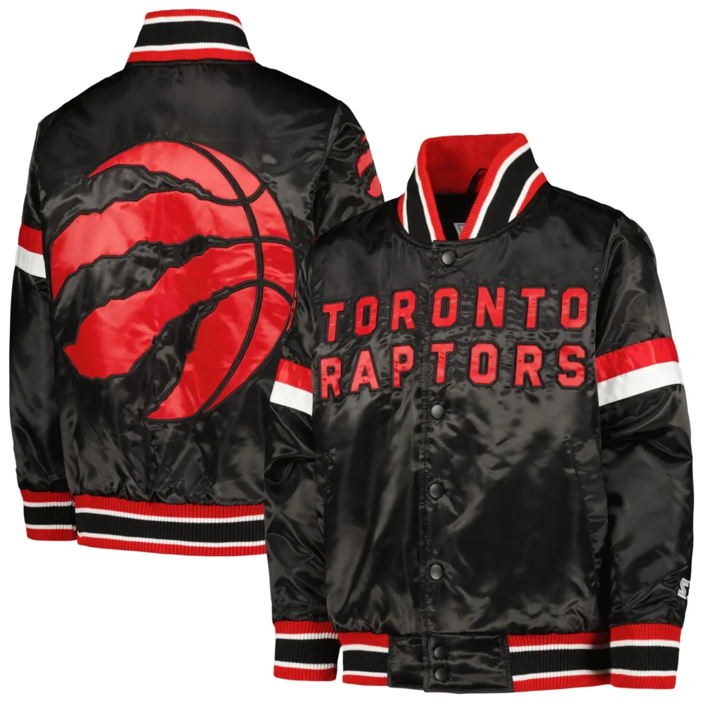 Toronto Raptors Starter Youth Home Game Satin Varsity Jacket