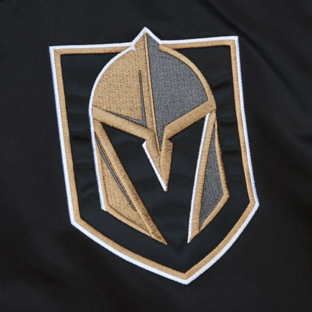 Vegas Golden Knights Black Satin Varsity Jacket