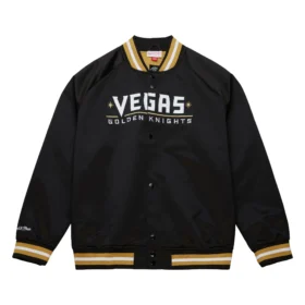 Vegas Golden Knights Current Logo Black Varsity Jacket