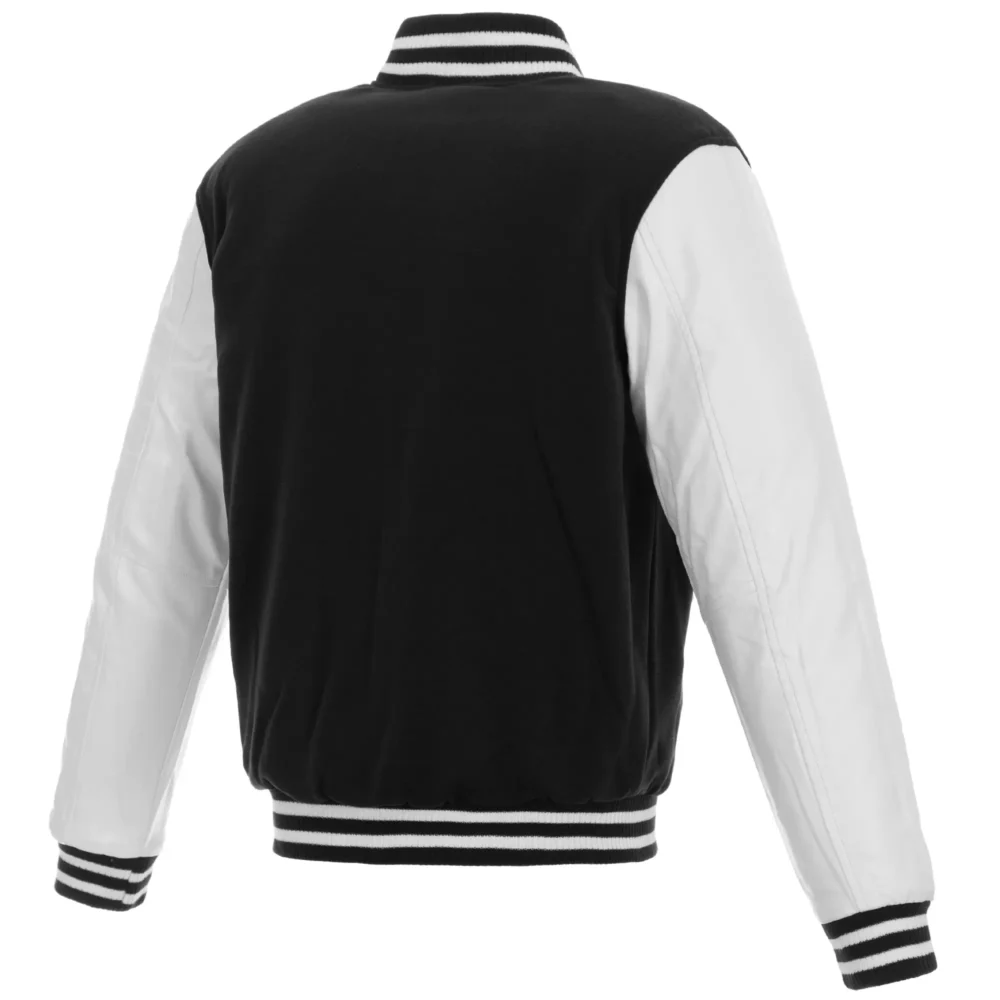 Washington Commanders Black & White Varsity Jacket