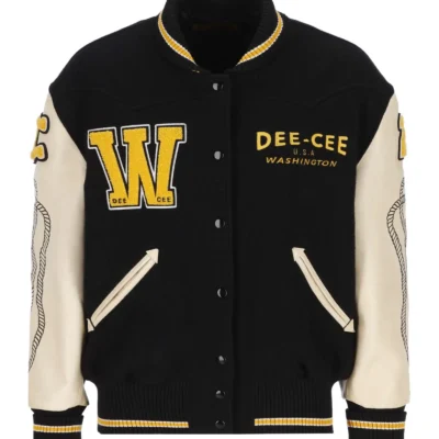 Washington Dee Cee logo Embroidered Varsity Jacket