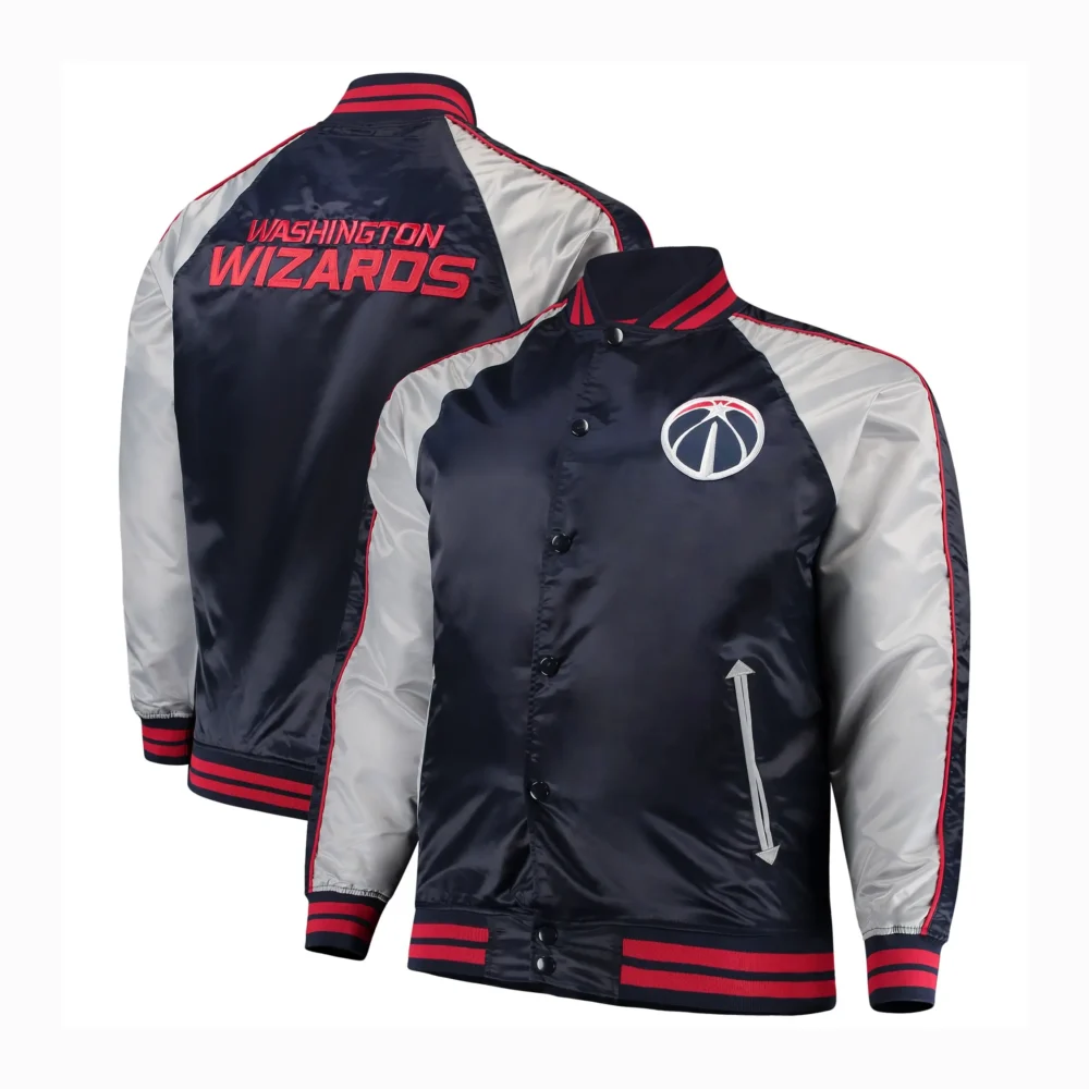 Washington Wizards Lightweight Satin Varsity Jacket