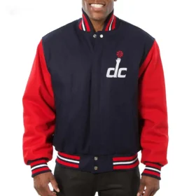 Washington Wizards Varsity Jacket Wool & Leather