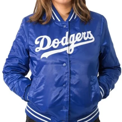 Women's Vintage Style Los Angeles Dodgers Bomber Jacket