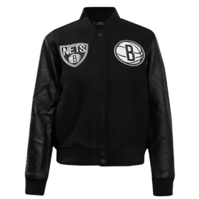 Women´s Brooklyn Nets Retro Classic Rib Varsity Jacket