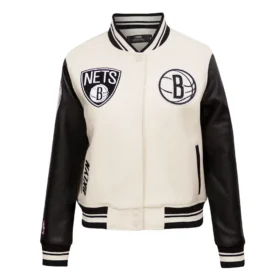 Women´s Brooklyn Nets Retro Classic Rib Varsity Jacket