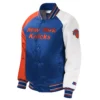 Youth New York Knicks Starter Royal Raglan Varsity Jacket