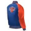 Youth New York Knicks Starter Royal Raglan Varsity Jacket