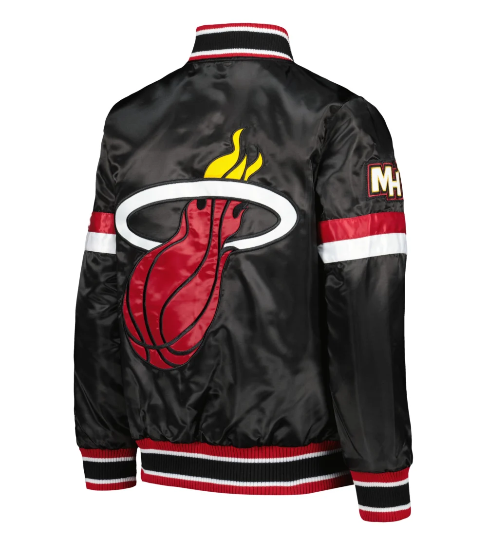 Miami Heat Starter Youth Home Game Satin Varsity Jacket