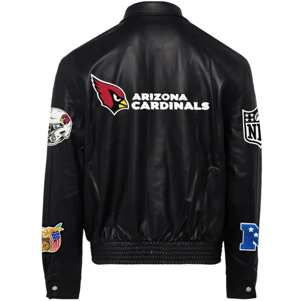 Arizona Cardinals Jeff Hamilton Leather Varsity Jacket