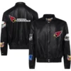 Arizona Cardinals Jeff Hamilton Leather Varsity Jacket