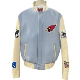 Arizona Cardinals Jeff Hamilton Stand Up Collar Varsity Jacket