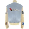 Arizona Cardinals Jeff Hamilton Stand Up Collar Varsity Jacket