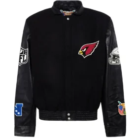 Arizona Cardinals Jeff Hamilton Wool & Leather Varsity Jacket