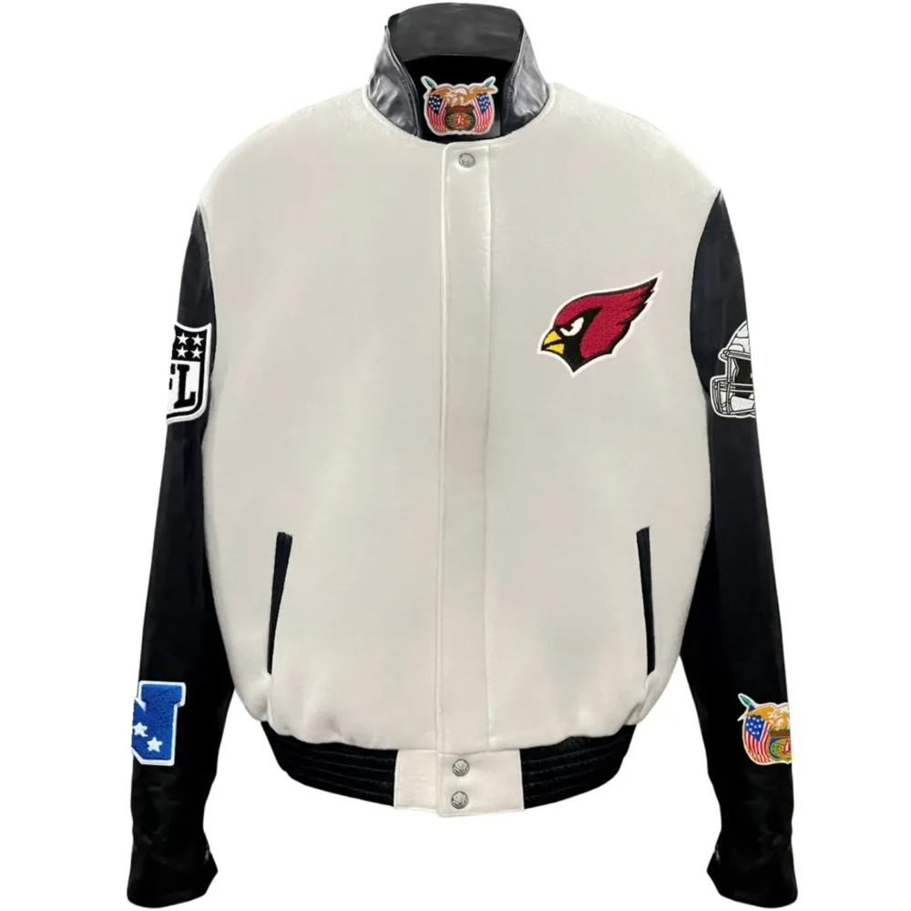 Arizona Cardinals Jeff Hamilton Wool & Leather Varsity Jacket