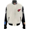 Arizona Cardinals Jeff Hamilton Wool & Leather Varsity Jacket