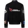 Arizona Cardinals Jeff Hamilton Wool & Leather Varsity Jacket