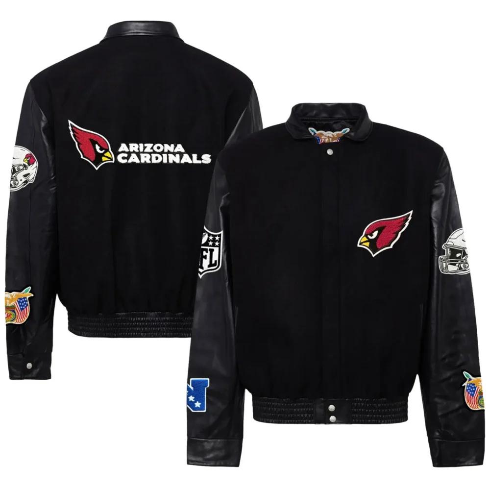 Arizona Cardinals Jeff Hamilton Wool & Leather Varsity Jacket