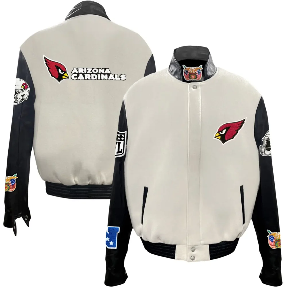 Arizona Cardinals Jeff Hamilton Wool & Leather Varsity Jacket