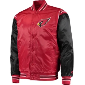 Arizona Cardinals Starter Cardinal Enforcer Satin Varsity Jacket