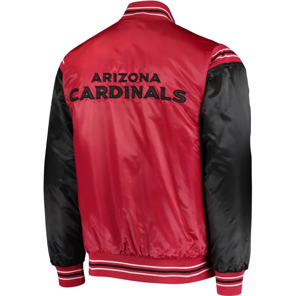 Arizona Cardinals Starter Cardinal Enforcer Satin Varsity Jacket